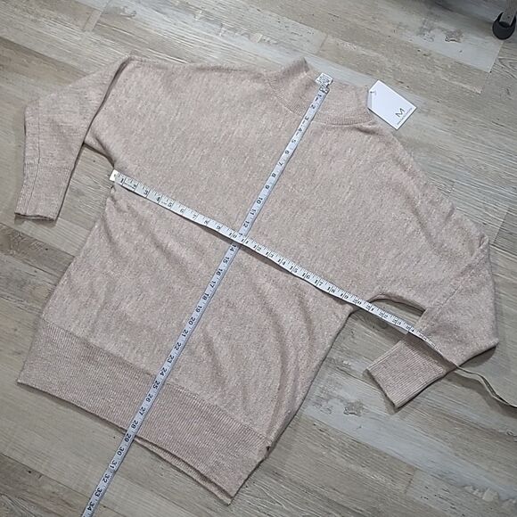 Nwt Magaschoni Oversized Sweater. tan women small heavyweight - Picture 3 of 6